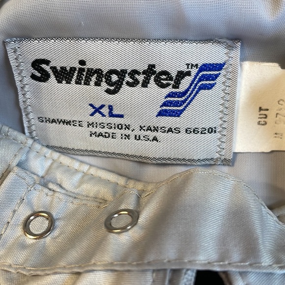 Vintage MOBIL OIL POLYURETHANE PLANT Grey Swingster WINDBREAKER JACKET XL! - Picture 12 of 12